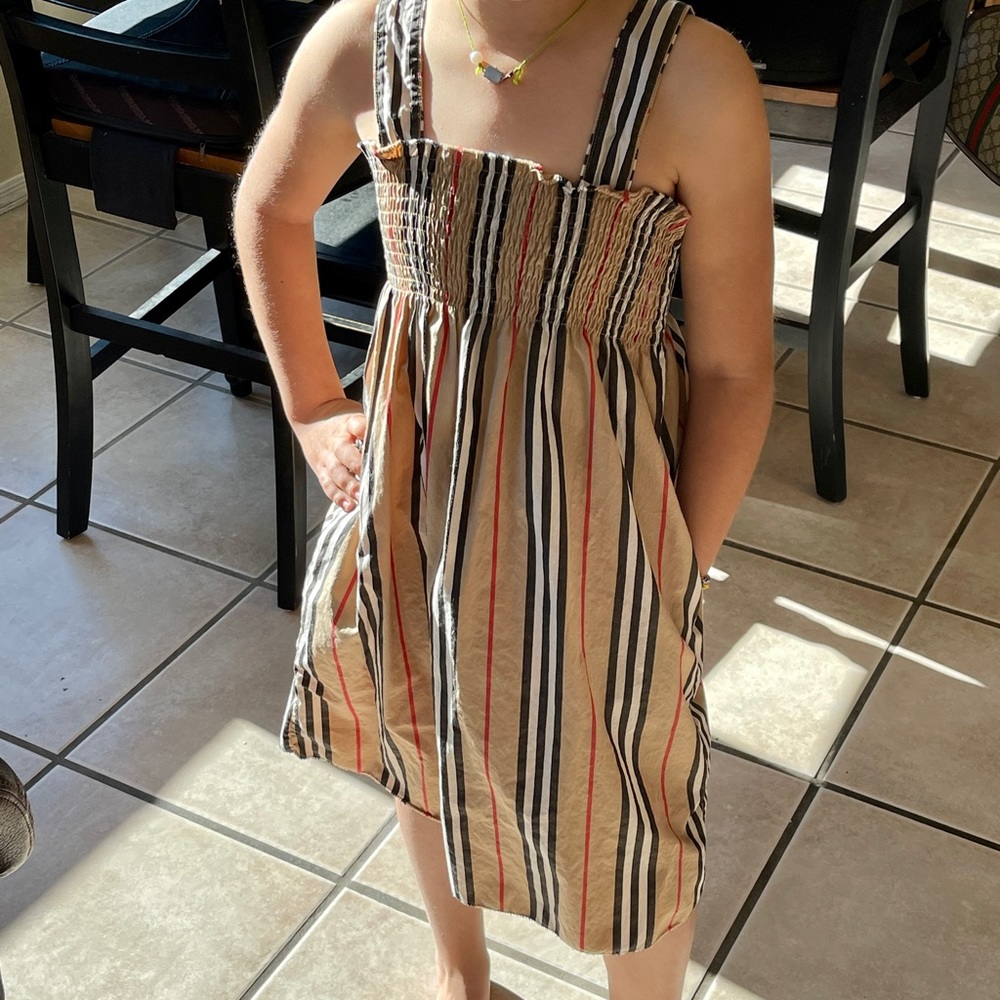 Girls BURBERRY Pocket Dress